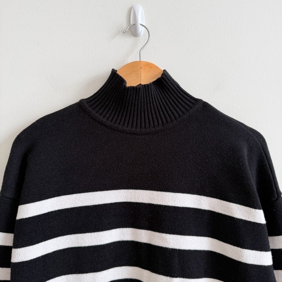 ZARA • Striped Knit Sweater in Black/White - Picture 4 of 12